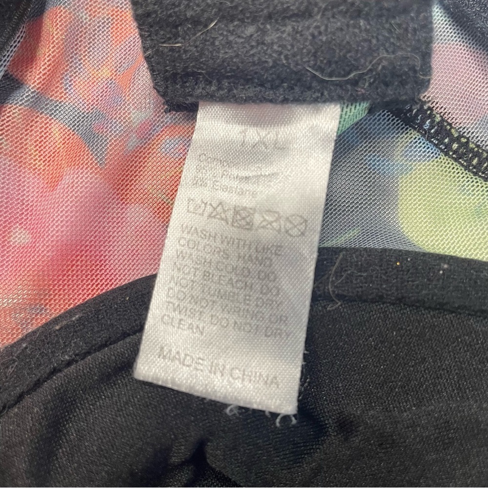 Floral Mesh Bralette 1XL PRELOVED - Picture 3 of 6